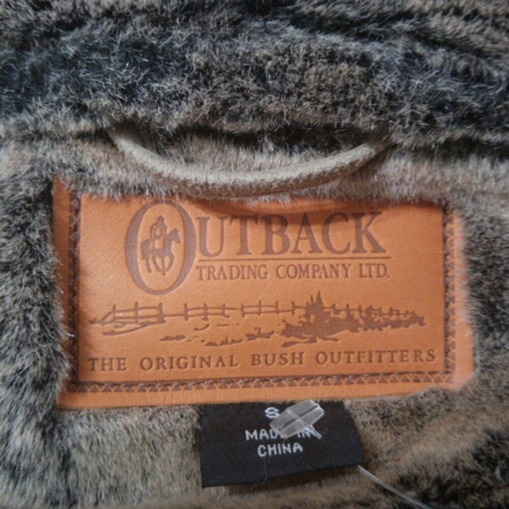 Taupe/gray faux shearling jacket size small - Picture 2 of 8